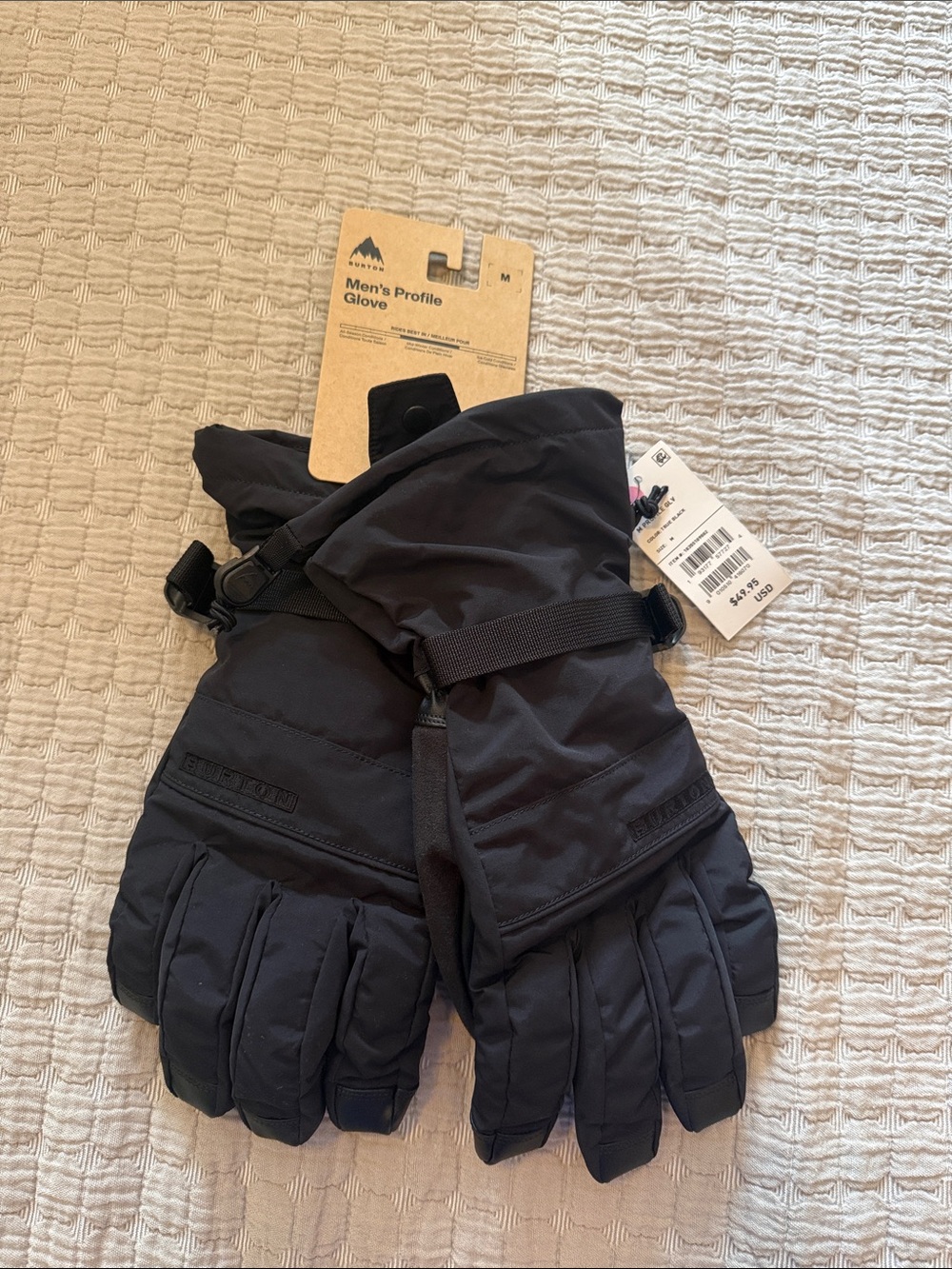 Burton men’s gloves. Size M NWT